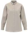 SP501 Spasso Ladies Long Sleeve Oversized Linen Shirt Linen colour image
